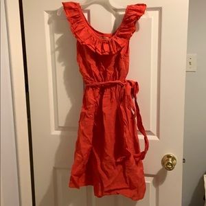 Coral Red Dress